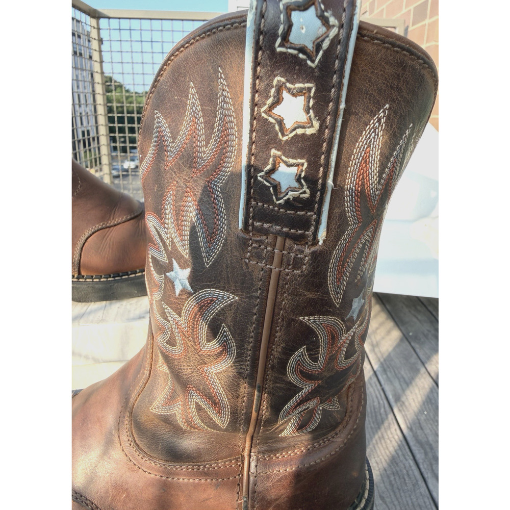 Ariat Women's ProBaby Western Cowboy Leather Boots Driftwood Brown 10001132 7.5B - Picture 9 of 16